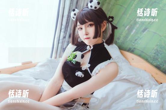 幽暗中的呼唤：夏夏子的漆黑女仆cos图集，想不想来一发？