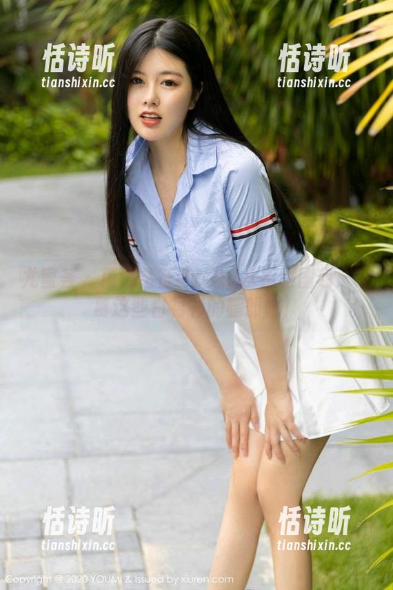 尤蜜荟 - 精选葛征Model水手服图包：羡慕这些白衬衫的腿部吧！